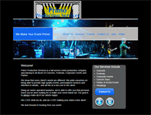 Tablet Screenshot of primoproductionservices.net
